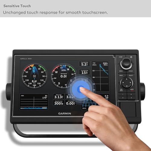 INNOSURE Tempered Glass Screen Protector designed for Garmin GPSMAP 1022/1022xsv 1042/1042xsv; AquaMAP 1022/1022xs Marine Chartplotter 10 Inch Touchscreen 9H (HD Clear)