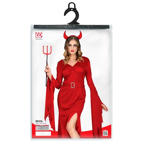 Costume Diable avec robe et cornes WIDMANN MILANO pour Halloween