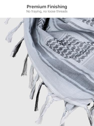 Image of FREE SOLDIER Scarf Military Shemagh Tactical Desert Keffiyeh Head Neck Scarf Arab Wrap with Tassel for Men Women