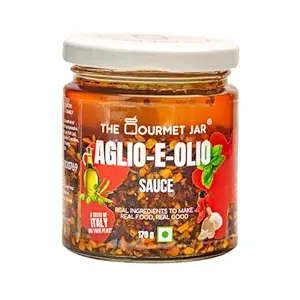 Aglio-E-Olio pasta sauce 170g| Vegan| Gluten free| keto friendly| 100% Natural| Italian| Olive Oil| No Trans-fat| Pack of 1