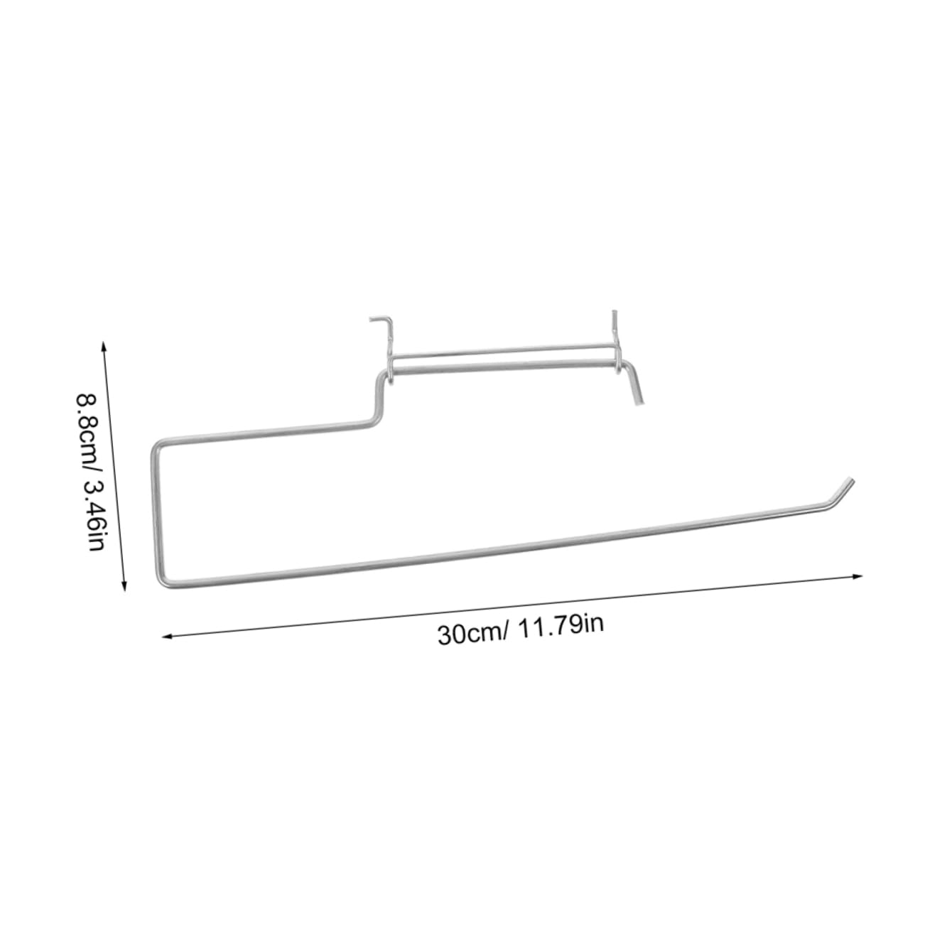 Garneck Kitchen Roll Holder Wall Mount Pegboard Organizer Iron Metal Hooks Tool Wall Organizer Easy to Install