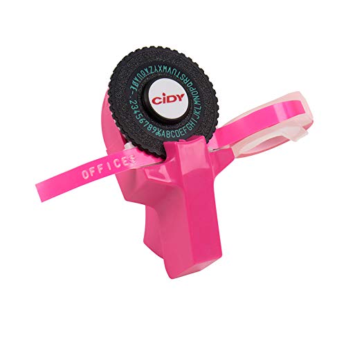 KKmoon Mini fabricante de etiquetas manual portátil DIY 3D Embossing Label Writer Impressora máquina