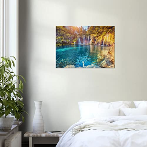 Toile encadrée Paysage Cascade Nature 50x70 grand tableau mural salon