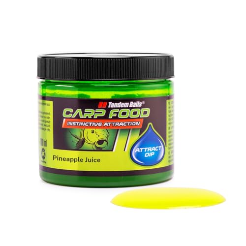 Tandem Baits Carp Food Attract Dip Pineapple Juice Carp Attractor Fishing Bait For Big Fish Carp Liquid Attractant Attractors Fishing Accessories For Professionals & Hobby Anglers 100 ML
