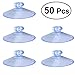 Double Sided Suction Cups:OUNONA 50 Pieces Clear Suction Cups PVC Plastic Suction Cup without Hooks (45mm)