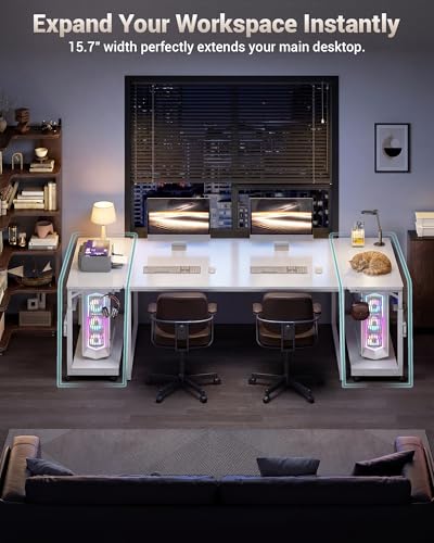 Support de PC sous bureau Armocity chariot informatique et console - 6