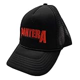 Pantera Unisex Adult Logo Hat Adjustable Official Black