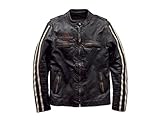 harley davidson lederjacke mickey rourke Rindsleder HARLEY-DAVIDSON Freizeit Lederjacke Sleeve Stripe, M