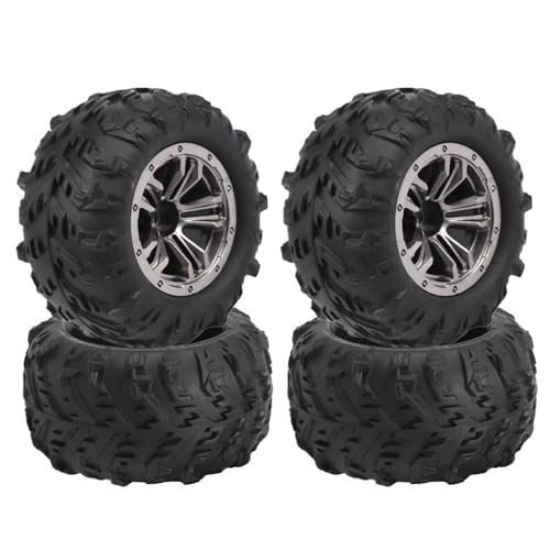 RC�r�[�h���b�N�^�C���p�[�c Compatible With Hosim For Xinlehong Q901 Q902 Q903 9130 9136 9137 9138 1/16 RC�J�[�X�y�A�p�[�c 4�� 80X45Mm �^�C���z�C�[���^�C��