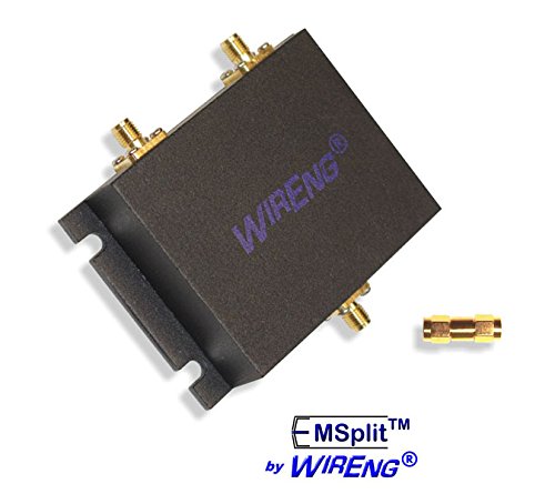 EMSplit-SMA Two-Way Wide Band Bidirectional Splitter for Boosters, Modems, Amplifiers, Repeaters (EMS-50-OHM-S)