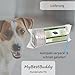 MyBestBuddy Hundekissen Pik grau 80x60 cm L, allergikerfreundlich (100% Polyester), rutschfest - 40°C waschbar mit flauschigem Stoffbezug - Hundematte BZW. Hundebett für mittelgroße Hunde, 80 x 60 cm