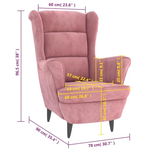 Ohrensessel vidaXL Relaxsessel mit gepolstertem Sitz und Armlehnen