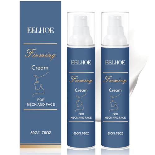 2pcs Firm & Restore Formula Day Cream for Face and Neck Hydrating Wrinkle Cream for Smoother Firmer and Younger-Looking Skin