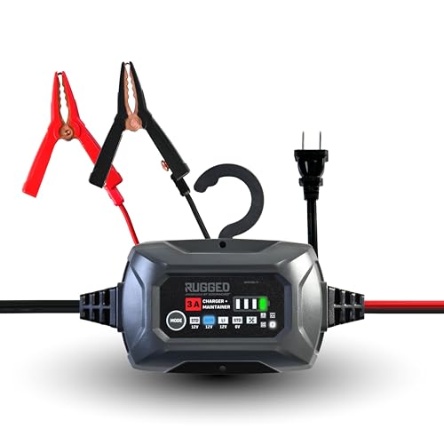 Image of Schumacher Electric Rugged 3A Car Battery Charger and Maintainer, 3-in-1 Solution, for 6V/12V Power Sport, Automotive, and Marine Batteries, SC1681