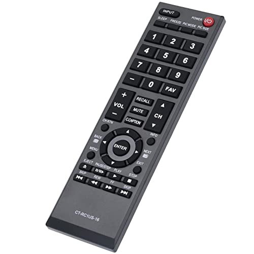Beyution Ct-Rc1Us-16 Replacement Remote Control Fit For Toshiba Tv 43L310U 43L420U 49L310U 49L420U 55L310U 65L350U 19Av600U 19Av600Uz 19C100 19C100U 19C10U 19C1D 19C1Du 19L4200 19Sl410U 19Sl410X #TOP3