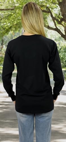 Image of Disney Mickey Mouse Long Sleeve Tee (US, Alpha, Large, Regular, Regular, Sketch Black)