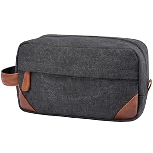 Sucipi Travel Toiletry Bag Hanging Dopp Kit for Men, Water-resistant Toiletry Bag, Canvas Shaving Bag for Toiletries Accessories
