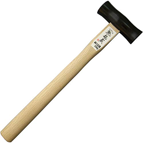 KAKURI Chisel Hammer 15.8 oz / 450g, Japanese Woodworking Hammer GENNO for Chisel, Plane, Nail, Seldge Hammer Wooden Handle, Made in JAPAN