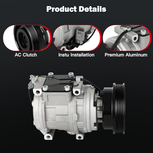 Image of cciyu Air Conditioning Compressor for Toyota RAV4 2.0L 1998-2000