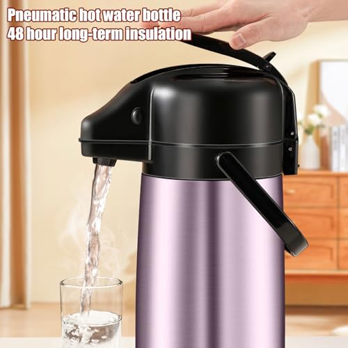 Recipiente de agua con boton de presion y boca ancha aislada 7