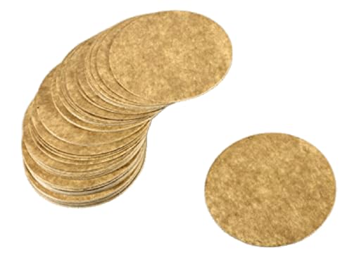 eSplanade Sottobicchieri usa e getta, realizzati in carta (set da 100), da usare e gettare, reversibili, perfetti per bar, hotel, ristoranti e feste (marrone rotondo)