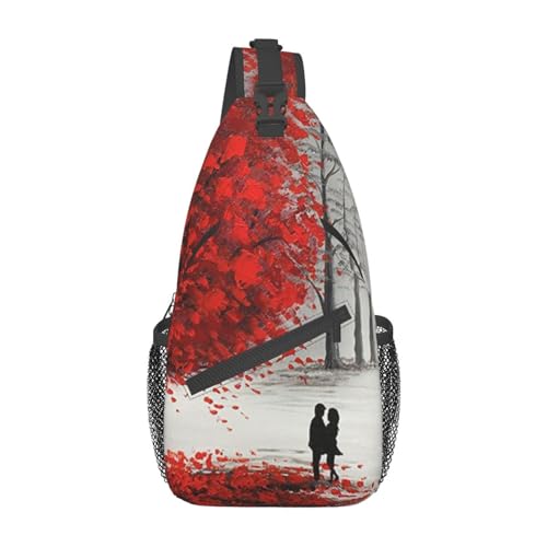 Sac à dos randonnée voyage léger et sac poitrine à bandoulière noir mixte