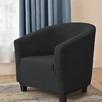 Highdi Copripoltrona Elasticizzato In Jacquard Chesterfield – 1 Posto – Grigio Scuro – Lavabile In Lavatrice
