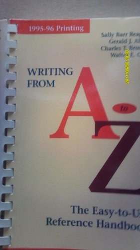 Writing from A to Z: The Easy-To-Use Reference ... 1559340258 Book Cover