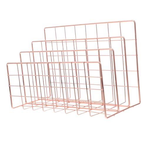 Angoily Desktop Mail Organizer and File Holder Sleek Design for Efficient Document Storage Finish for Office Home Use Multi-purpose Desk Organizer for Files and Magazines