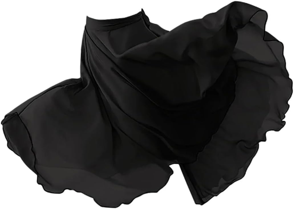 Women's Ballet Long Sheer Dance Skirts Training Dance Wear Lyrical Performance Skirt