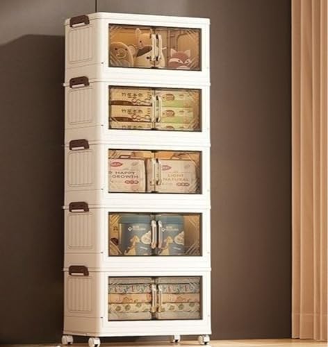 Neakarfer-���[�L���r�l�b�g �܂肽���� 1-5�i�� ���[�{�b�N�X �܂��݃R���e�i �ȃX�y�[�X �g���ȒP�N���[�[�b�g �P�[�X �������� �L���X�^�[�t�� ���������t�� ������� �z���C�g ��e�� ��̌^�v���X�`�b�N�L���r�l�b�g �h�o�A��������A�X�i