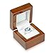 Geff House Walnut Wood Ring Jewelry Gift Box