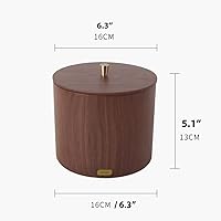 Vista 2 de Garbage Cans Garbage Cans Round Mini Table Trash Can with Lid,Garbage Container Bin Wooden Wastebasket Waste Baskets Basket