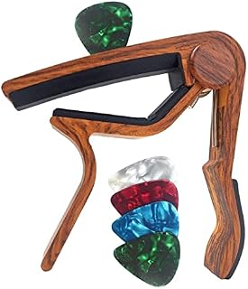 CANTUS Guitar Capo for Acoustic Guitar Electric Guitar Ukelele with Guitar Picks and Guitar Pick Holder Guitar Accessories