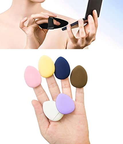 Powder Puff, Finger Powder Puff, Triangle Powder Puff, Velvet Powder Puff, Makeup Sponge, Makeup Pad, For Face Makeup, Loose Powder Foundation, Concealer, Wet And Dry (15Pcs, Color) #TOP1