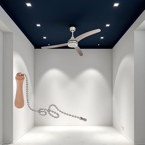 Image of 1Pc Light Wood TraveT Fan Pull Chain Decorative Wooden Knob Pendant for Lighting Ceiling Fans Lamp,Light Wood, 11.02 inch, Accessories, Ceiling Fans and Accessories