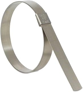 CP16S9 5/8" Wide x 0.025" Thick 4" Diameter, 201 Stainless Steel Center Punch Clamp (Pack of 25)