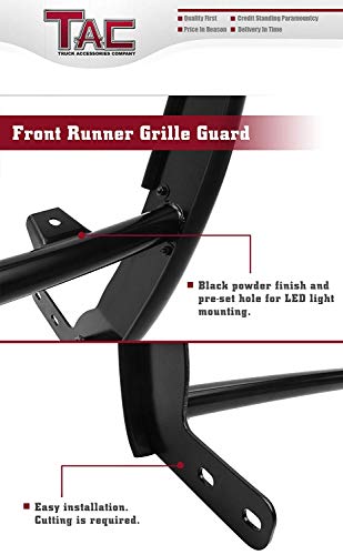 Tac Grill Guard Fit 2014-2022 Dodge Ram Pro-Master Full Size Van (Exclude 21-22 Models With Optional Adas And Fcws Systems) Black Front Runner Guard Brush Nudge Bar Bumper Guard #TOP4