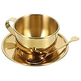 Mikinona 1Satz Teetassen mit Untertassen und Löffeln Europäischer für Nachmittagstee Exquisites Design für für Freunde