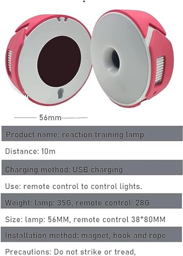 Luces de entrenamiento de reacción con sensores ajustables para reflejos deportivos 7