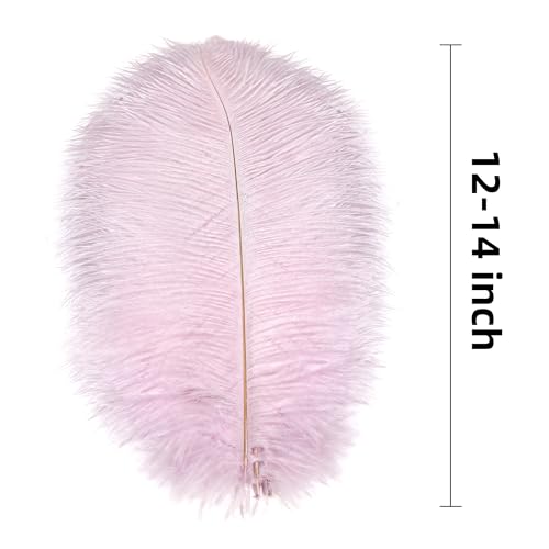 Plumes d'autruche lavande pour centres de table de mariage et compositions - 4