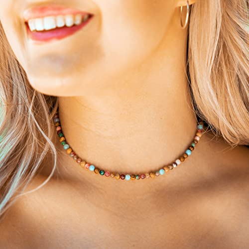 Lotus and Luna 7 Chakra Necklace for Women - Healing Crystal Necklace with Genuine Stones (Master Healer) to Bring Balance and Healing to Mind and Body - Handmade Jewelry Gift2