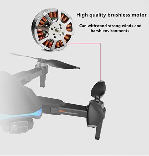 Dron plegable con cámara gran angular de 6K y vuelo automático estable 7