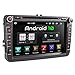Produktbild XOMAX XM-11GA Autoradio passend für VW, SEAT, Skoda mit Android 10 I 8 Zoll / 20,3 cm Touchscreen I GPS Navigation I DVD, CD, USB, SD I Support: WiFi 4G, DAB+, OBD2 I Bluetooth