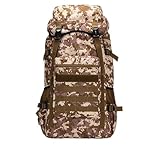 LADFRTYU Camping Rucksack 70L große wasserdichte Kletterrucksäcke Outdoor Wandern Camping...