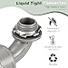 1/2-Inch Liquid Tight Connector 60 Pack 90 Degree Electrical PVC Conduit Fittings Flexible Non Metallic Electrical Conduit Connector Fitting for Home Outdoor Tubes Tools, Grey