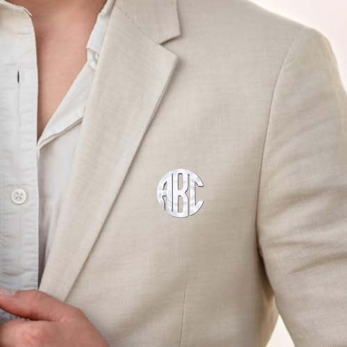 Image of Custom Lapel Pin for Women Men - Name Brooch Pin Personalized Stainless Steel for Wedding Business Party - Gold /Silver /Black Customized Jewelry Gifts