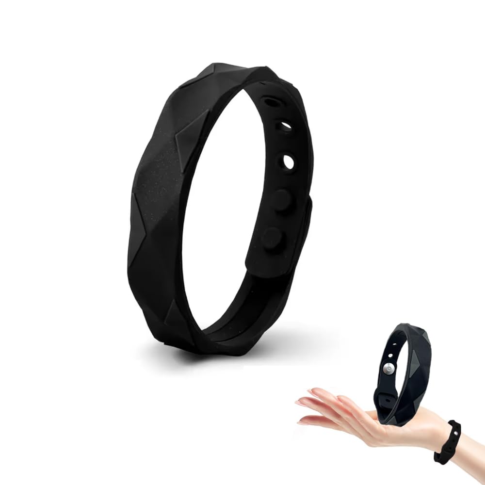 [QUANTALY] 静電気除去 ブレスレット 15cm〜23cmの手首に適応 サイズ調整可能 シリコンブレスレット 静電気対策 スポーツ 男女兼用