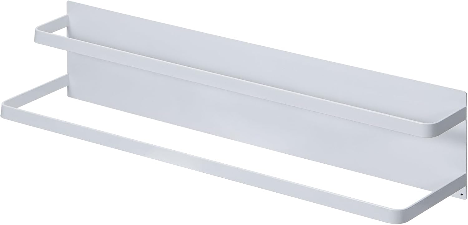 Magnetic Hanging Shoe Rack, No Drilling 2 Tier Magnetic Wall Mounted Shoe Rack Hanger Shelf Magnetic Towel Holder Shoe Storage Organizer for RV Iron Door Closet White19.68" x 4.33" x 4.72" 19.68" x 4.33" x 4.72" White