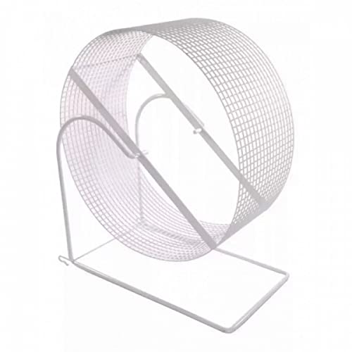 Brinquedo Gira Gira para Hamster 20 cm com Suporte Branca